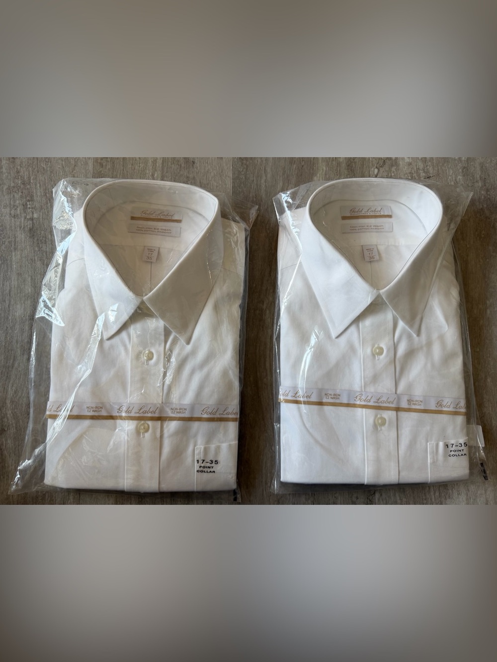 Roundtree & Yorke Gold Label Non-Iron Dress Shirts (2-Pack)